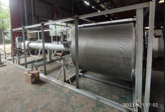 Rotary Drum Screen for 14.55CBM Wastewater Pretreatment in Agricultural Settings