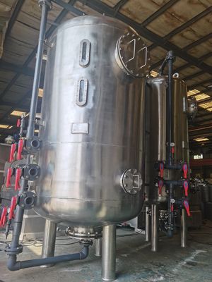 SS304/SS316 Water Nozzle TPSF Automatic Backflush Quartz Sand Filter for Water Treatment